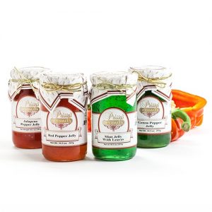 Garlic jelly, Vidalia Onion Jelly, Mint Jelly & Jalapeno Pepper Jelly